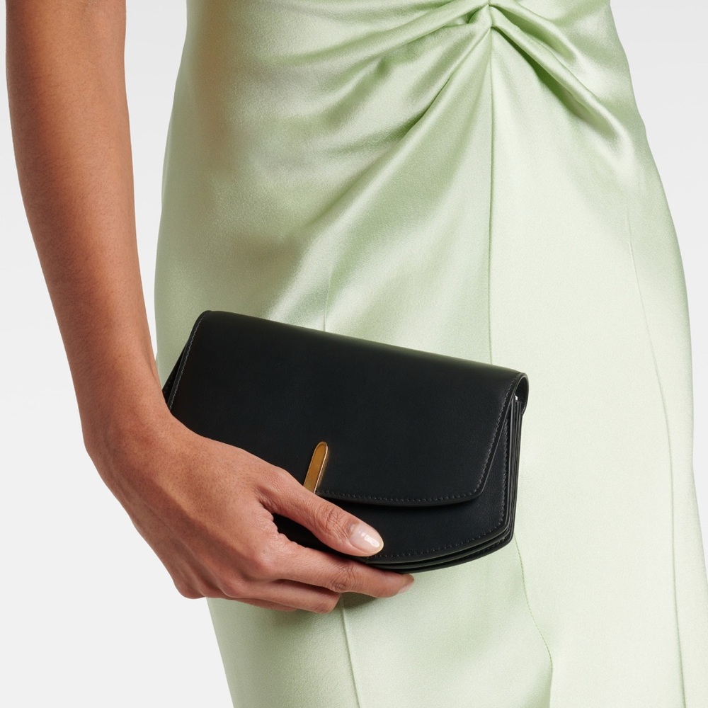 Savette Black Florence Clutch Brand New